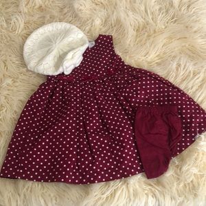 Carter's Baby Girl Party Dress 18M PLUS Beret